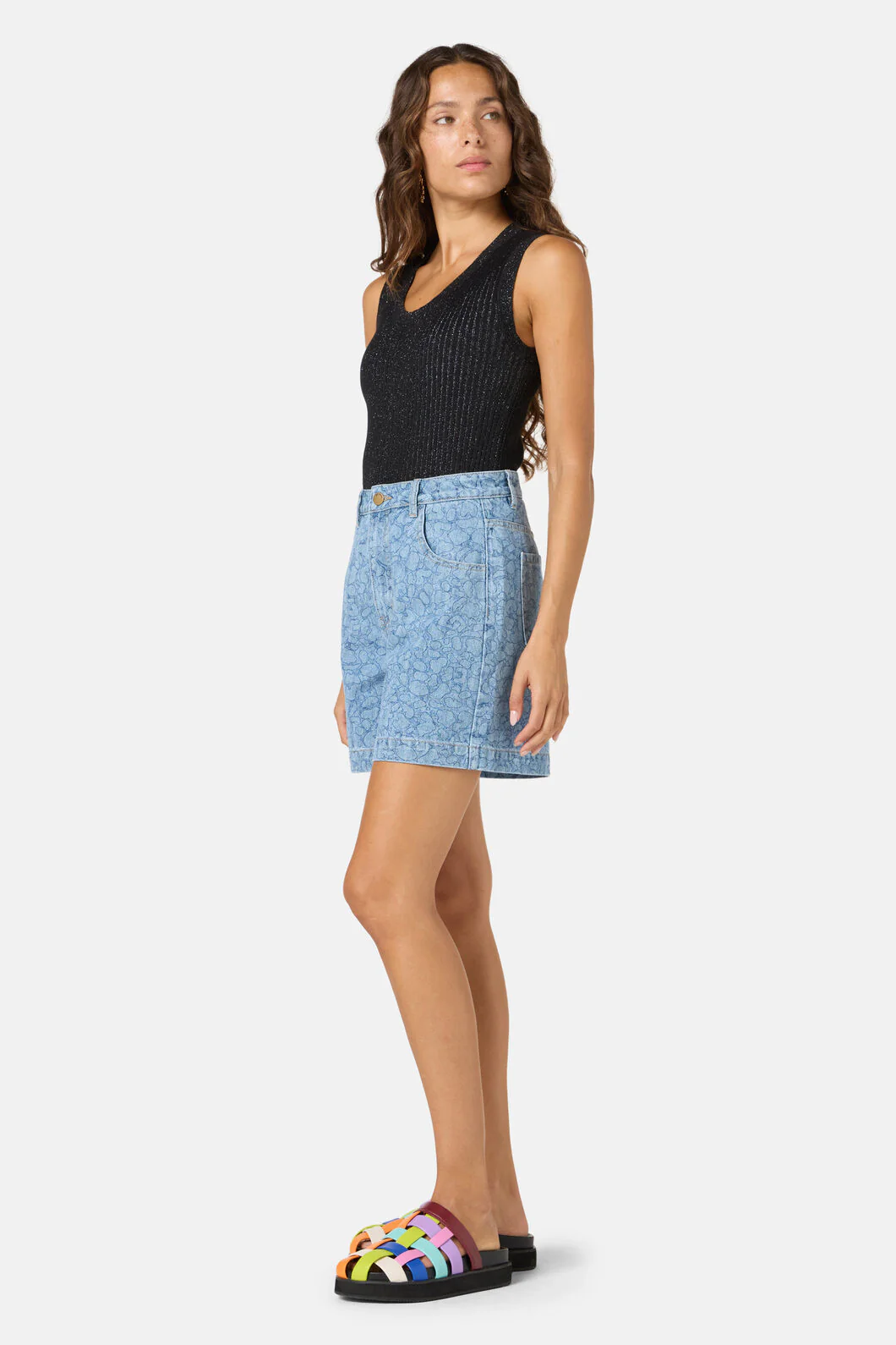 Sea Bubbles Denim Short - Image 2