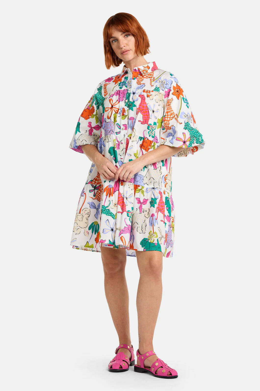 So Fetch Print Shirt Dress - Image 3