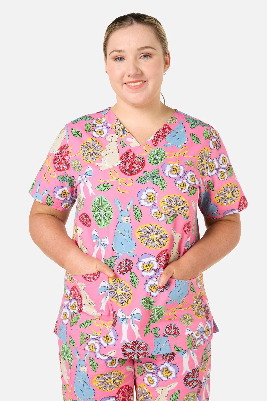 Some Bunny Loves You Scrub Set - Image 4