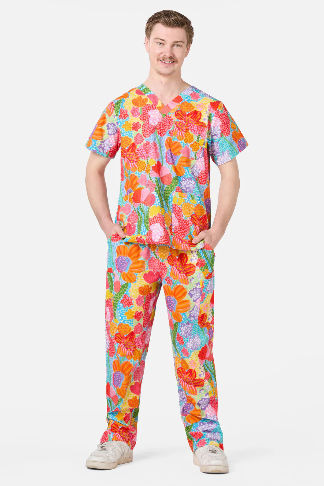Spotted Flower Scrub Set - Image 6