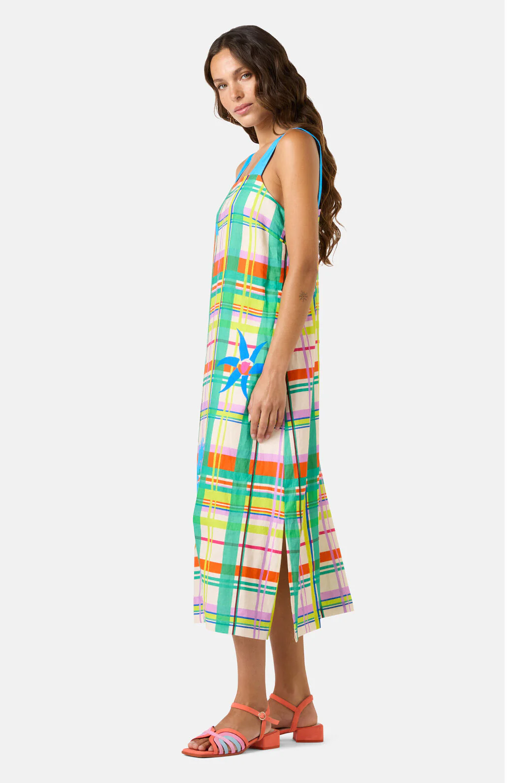 Stencil Garden Linen Dress - Image 2