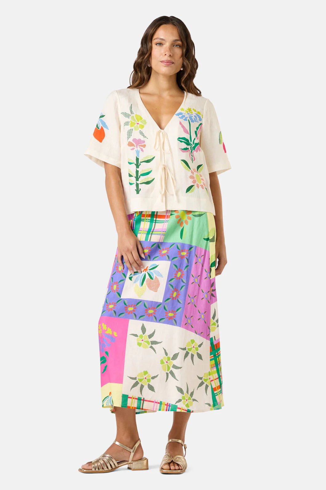 Stencil Garden Print Shirt - Image 2