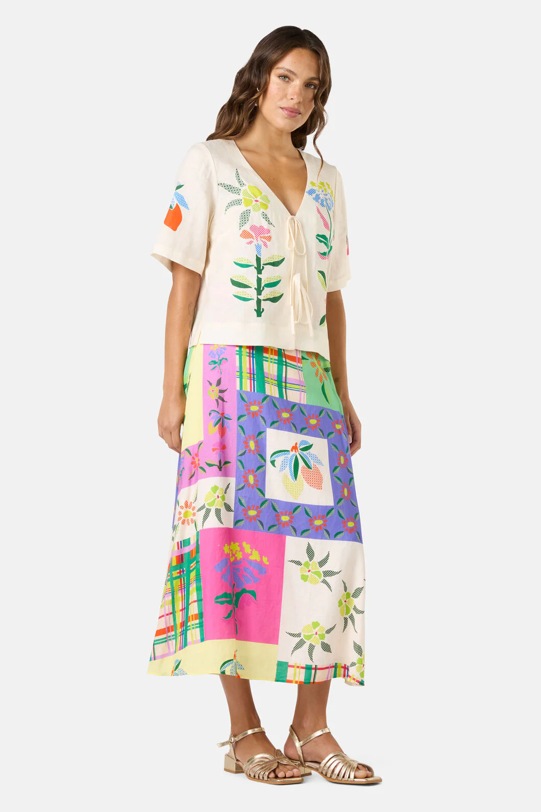Stencil Garden Print Shirt - Image 3
