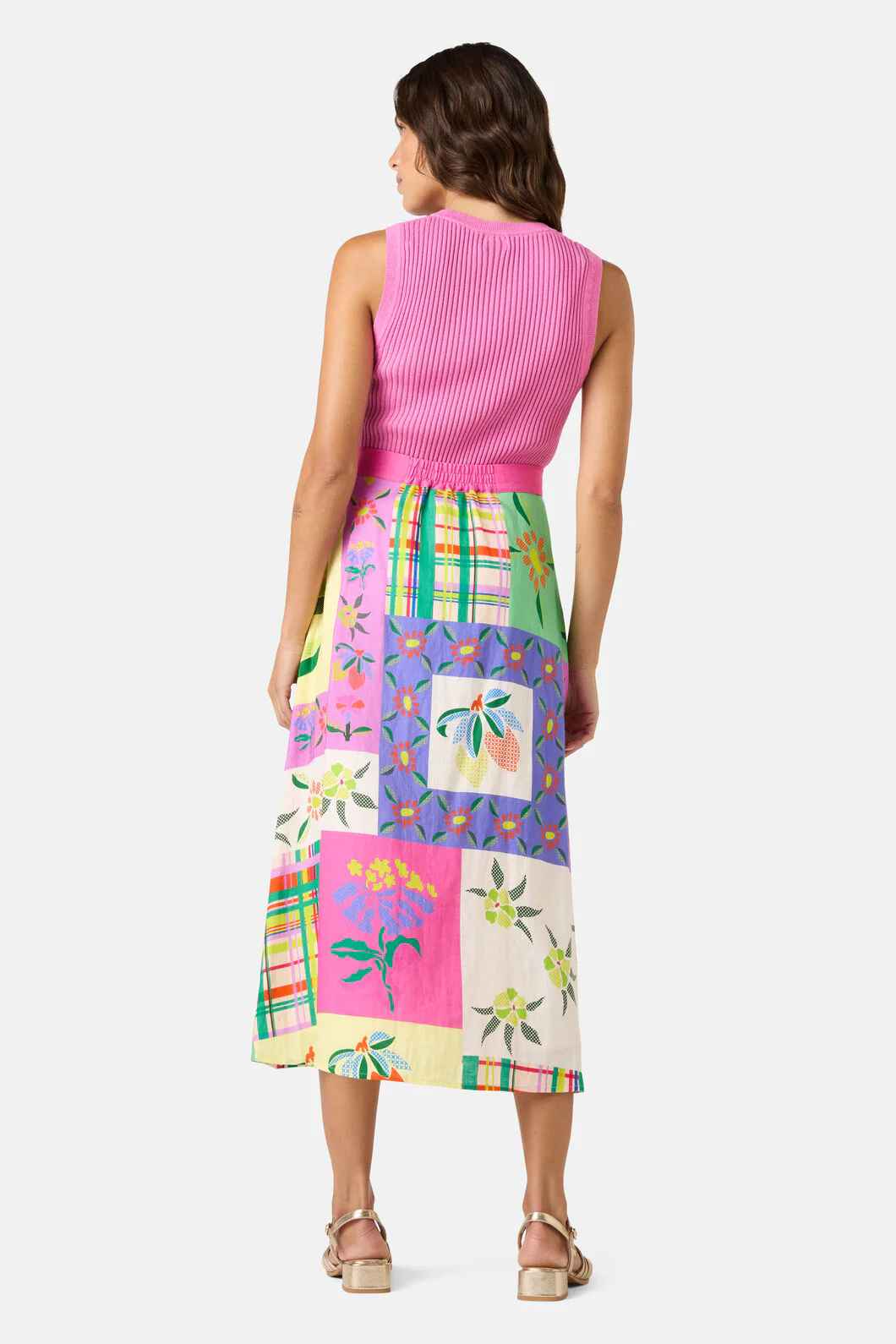 Stencil Garden Print Skirt - Image 4