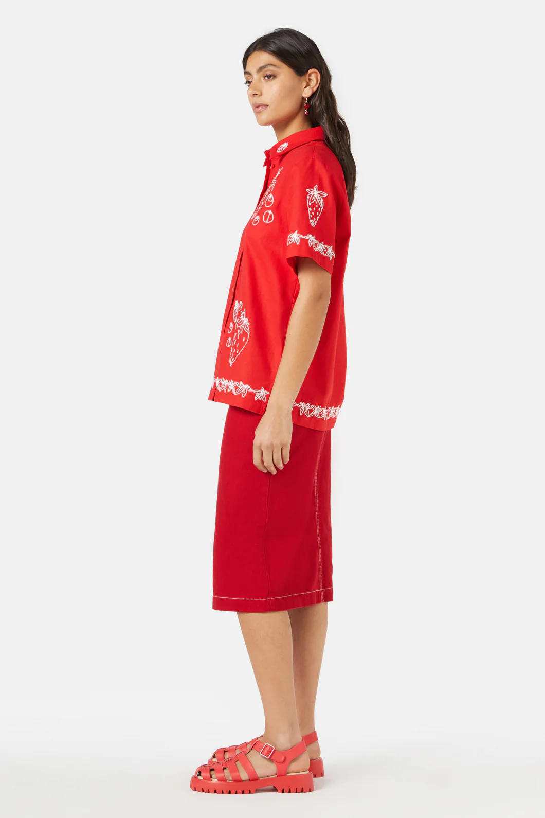 Strawberry Patch Emb Shirt - Image 5
