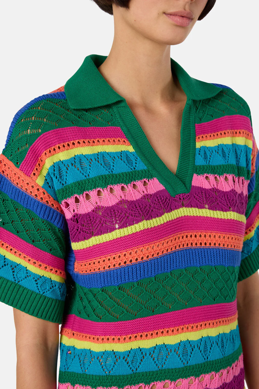 Stripetastic Cotton Knit Dress - Image 7