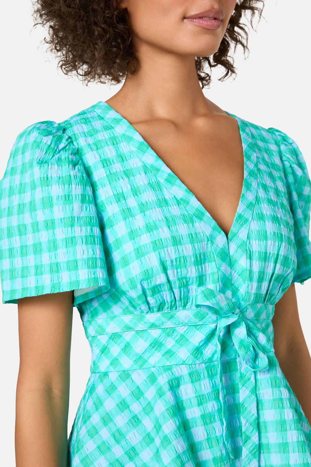 Sunny Cotton Check Top - Image 6