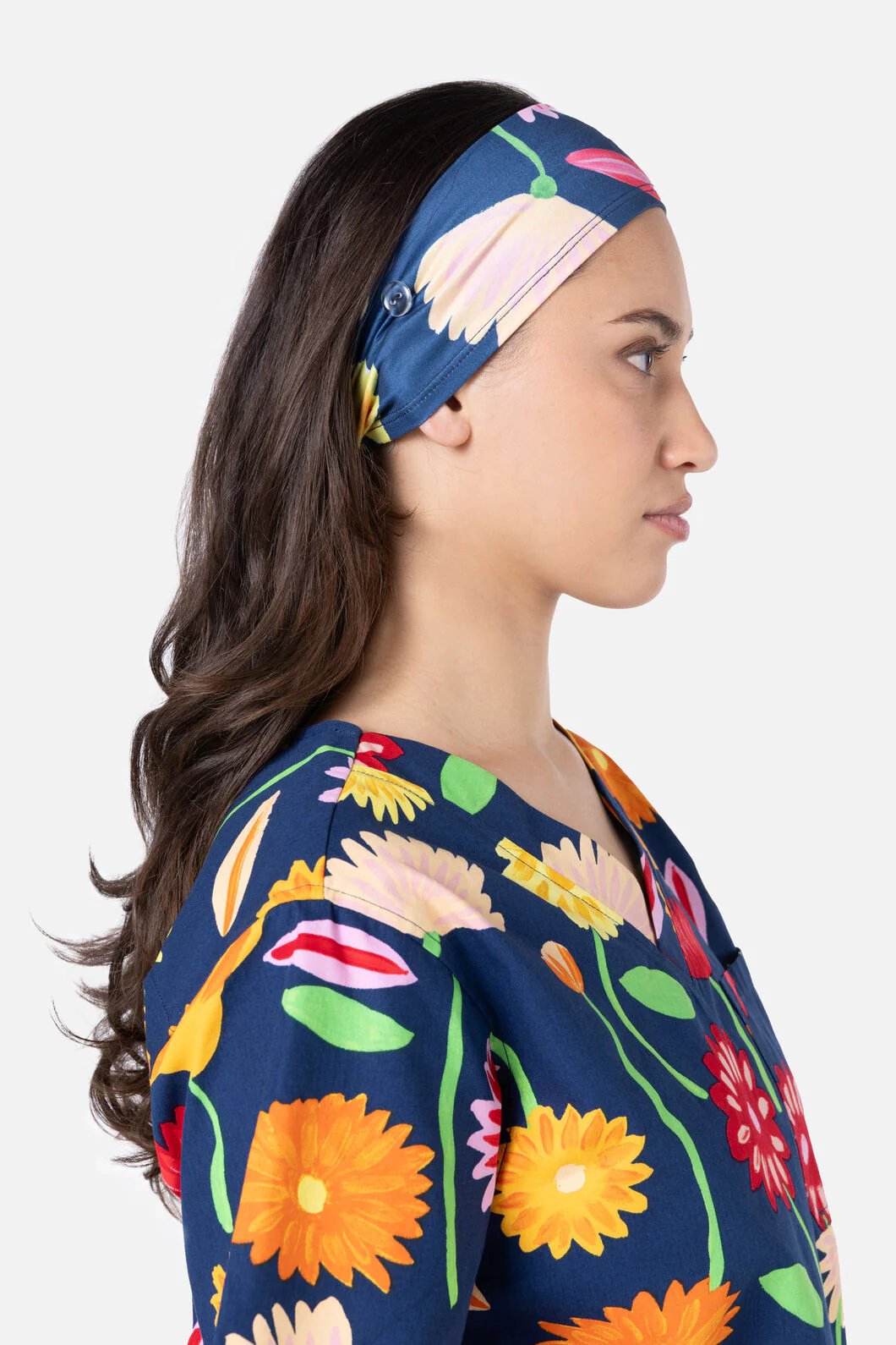 Sunshine Flowers Scrub Headband - Image 2