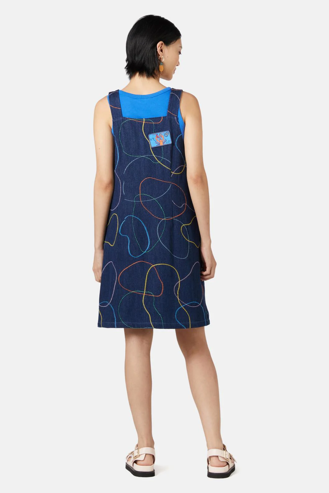 Taking A Trip Denim Dress - Image 7