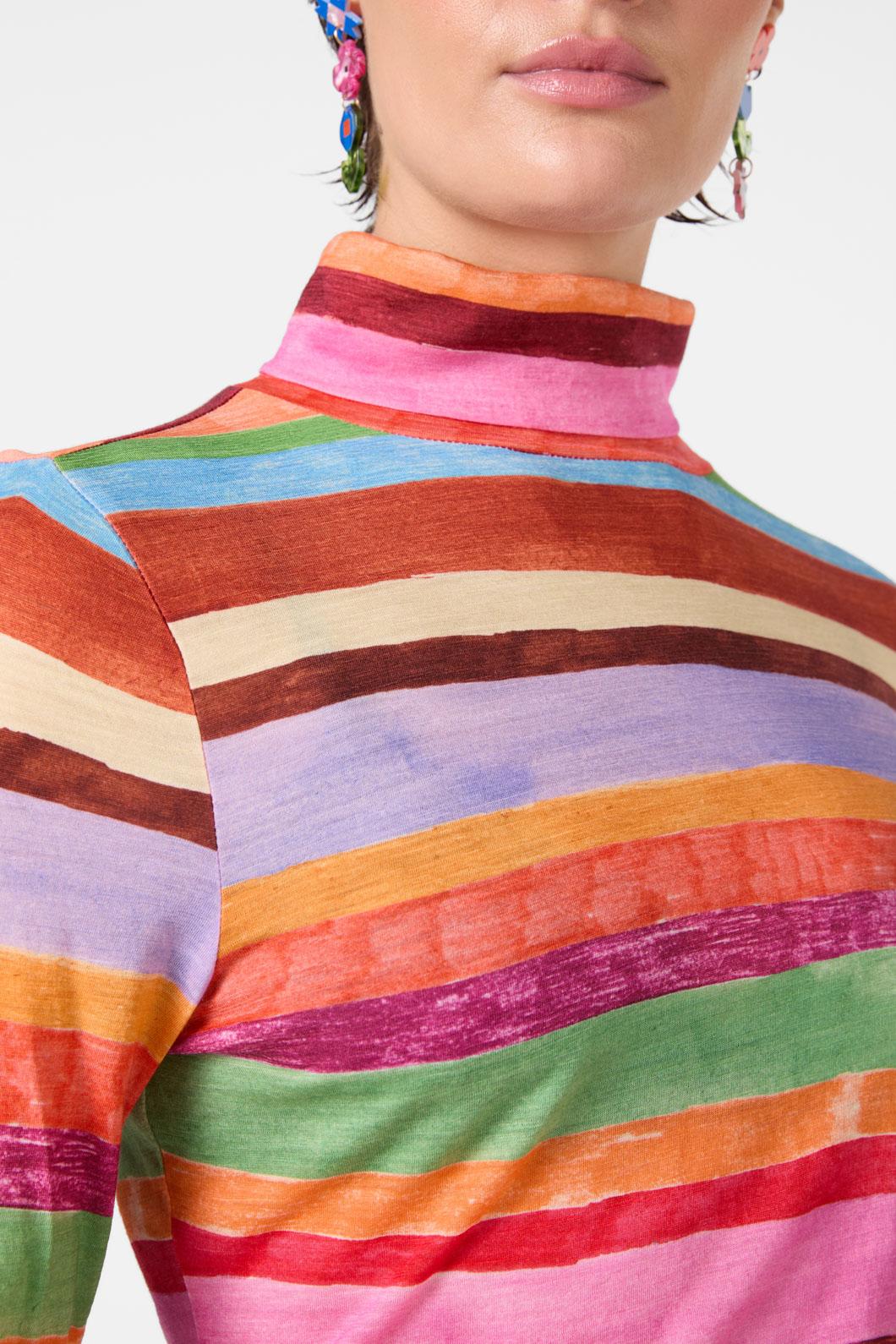 Technicolour Polo Top - Image 5