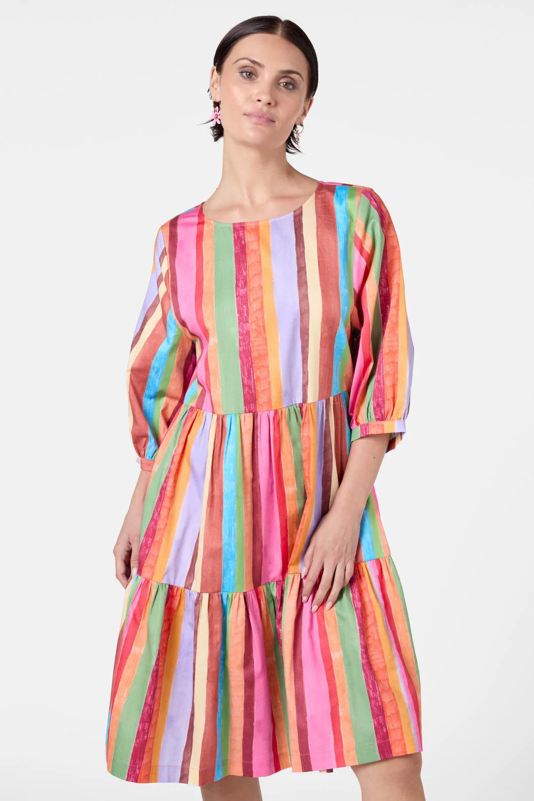 Technicolour Smock Dress - Image 2