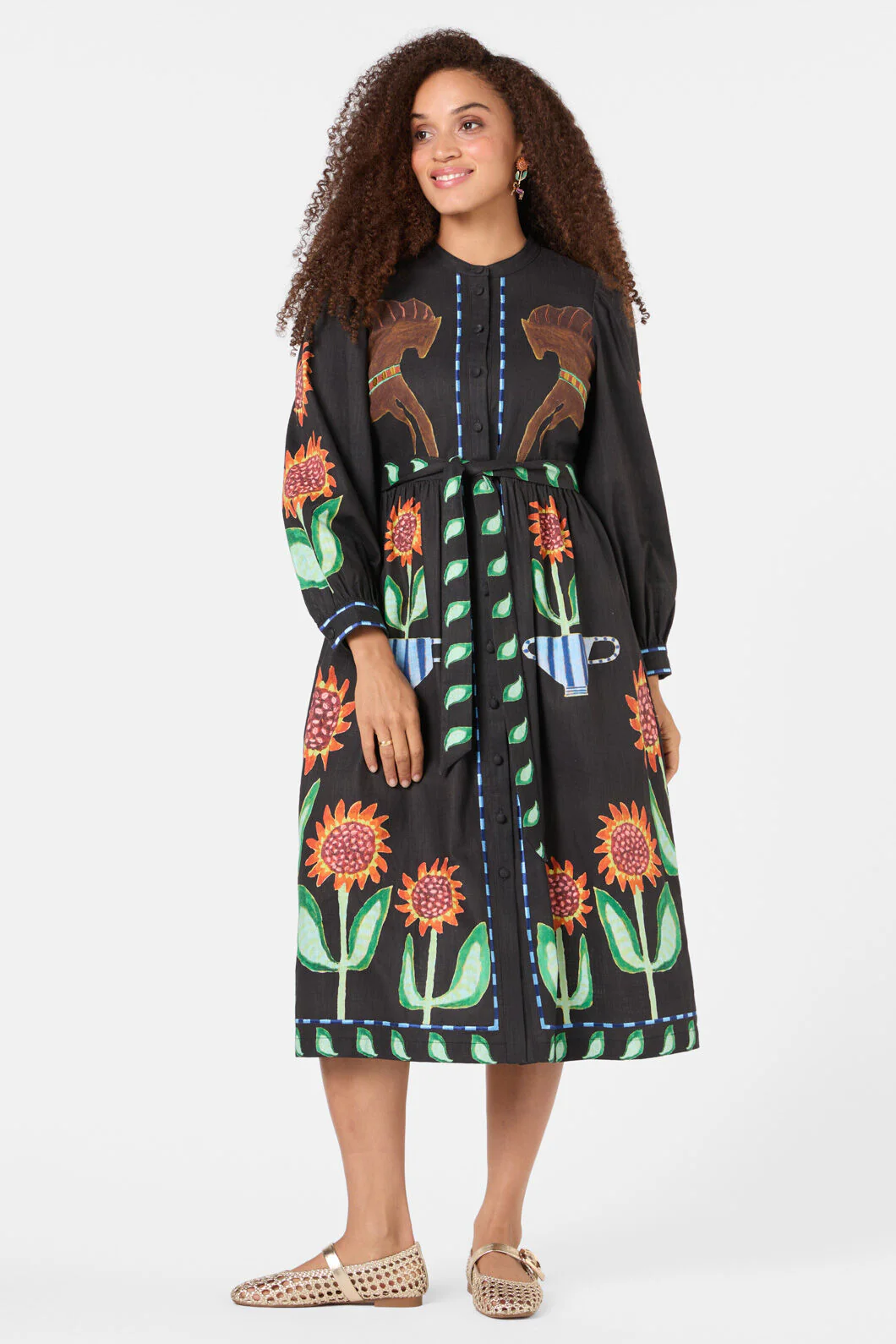 The Horses Midi Dress - Image 7