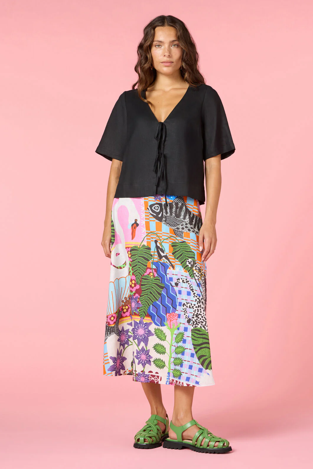 Tie And True Linen Top - Image 2