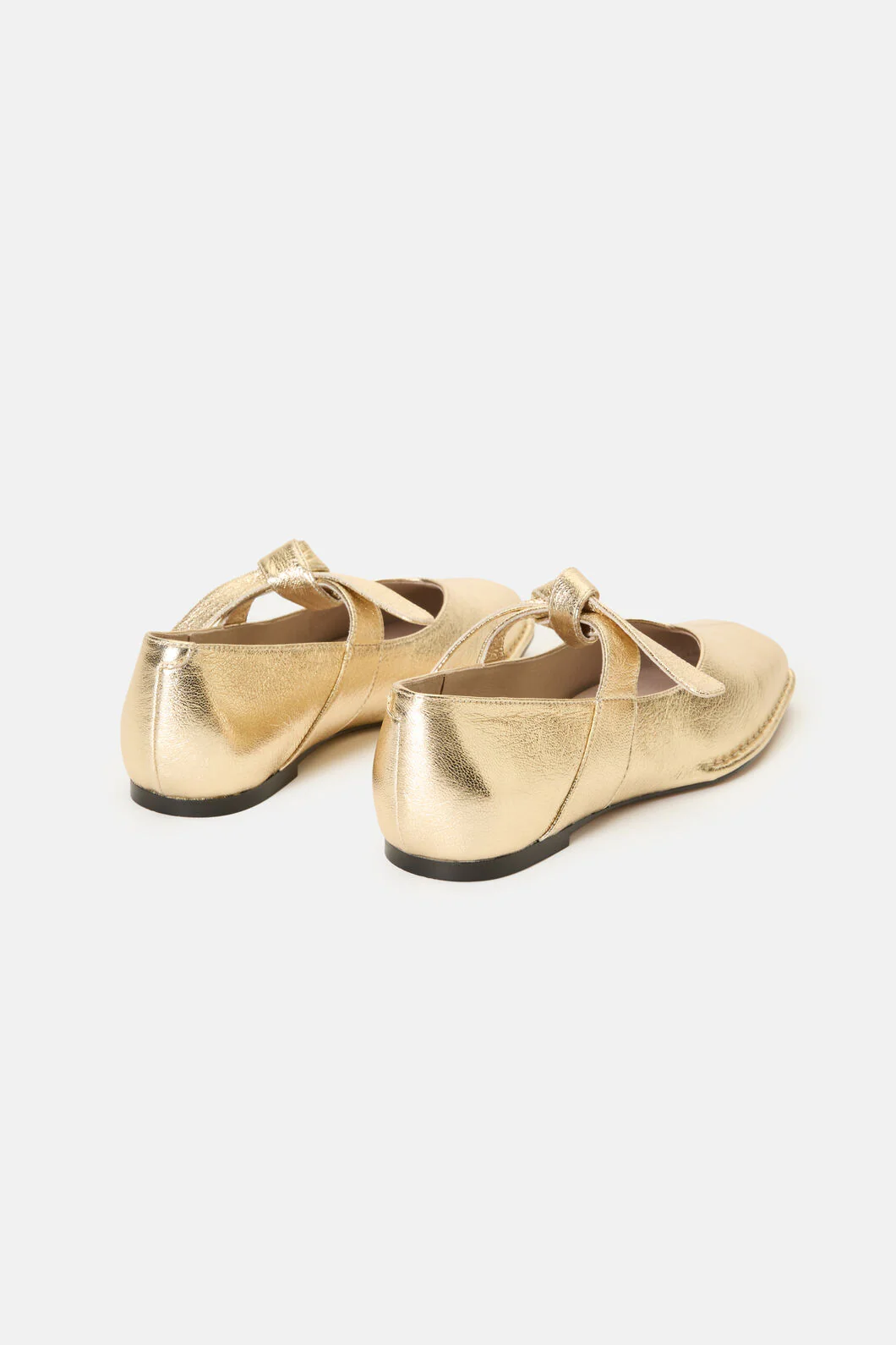 Tie Up Flat - Gold - Image 4