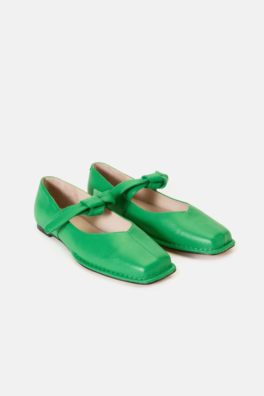 Tie Up Flat - Green - Image 2