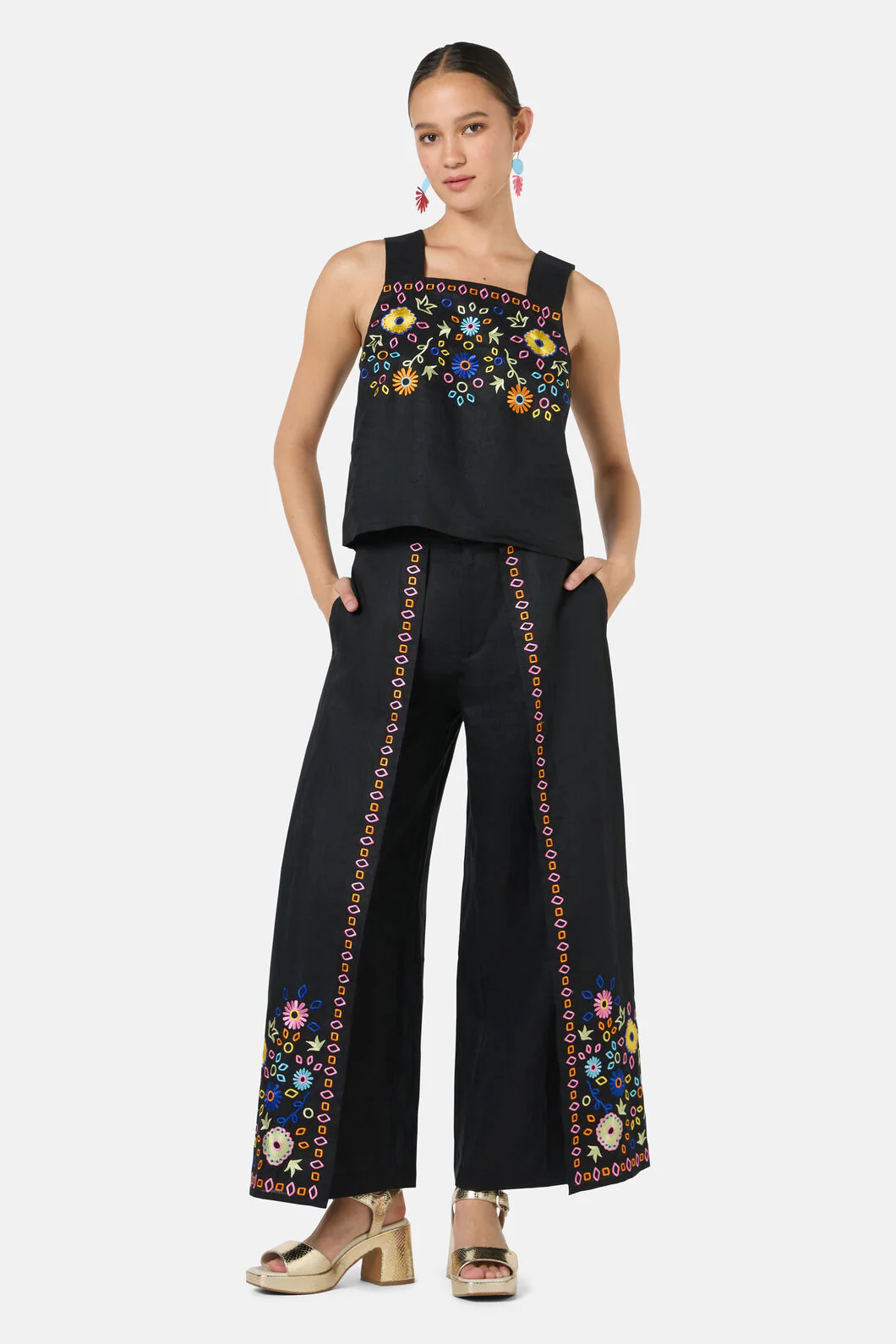 Tropic Pop Embroidered Pant - Image 4