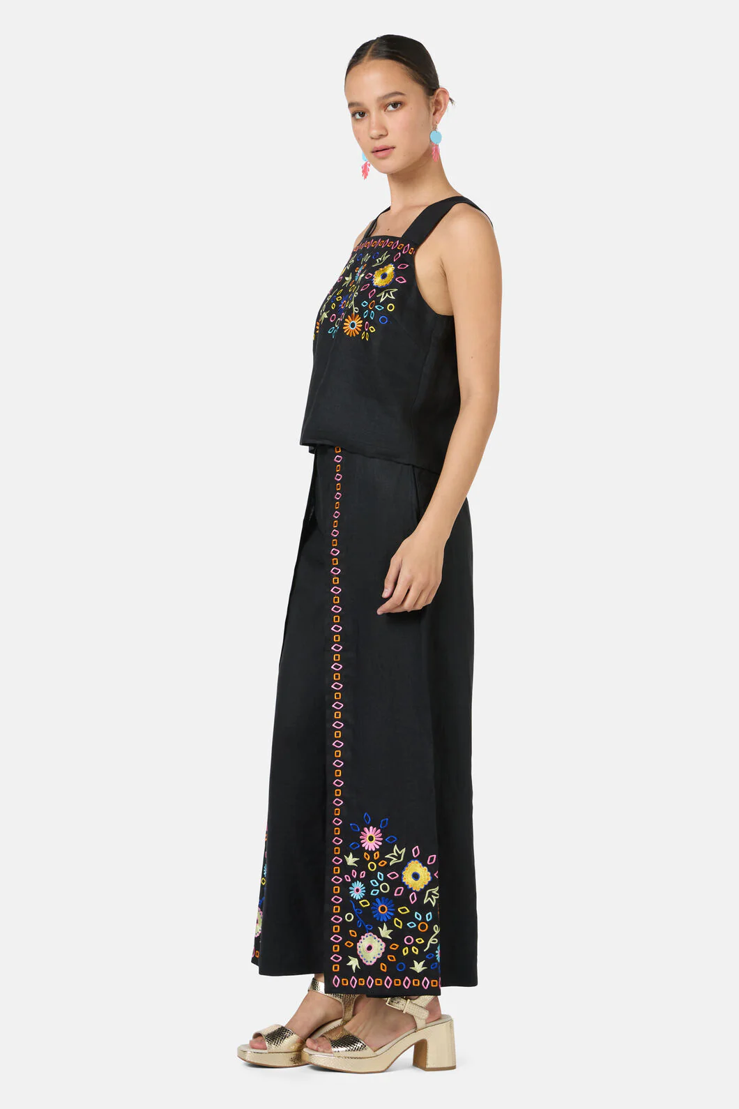 Tropic Pop Embroidered Tank - Image 3