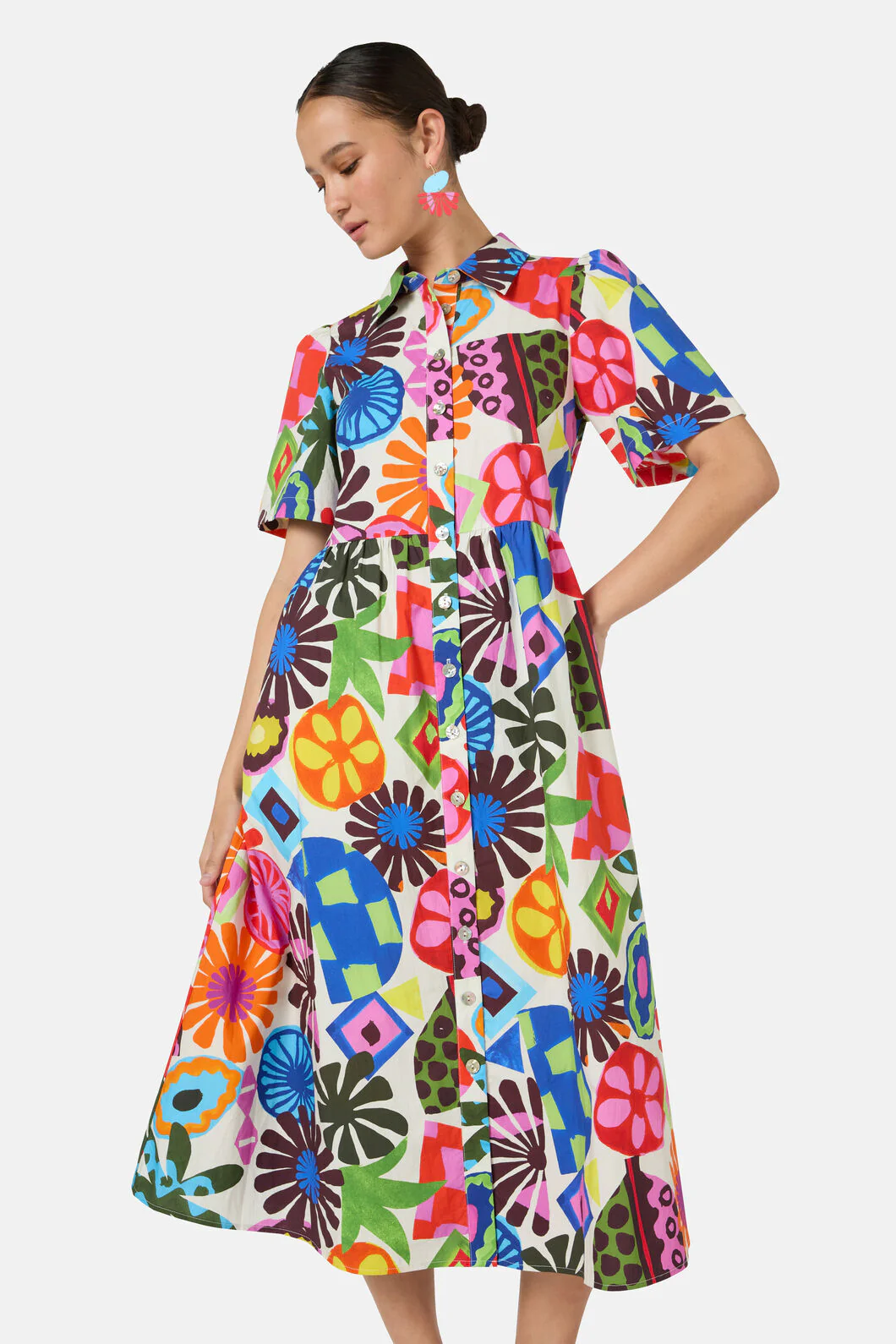 Tropic Pop Shirt Dress - Image 4