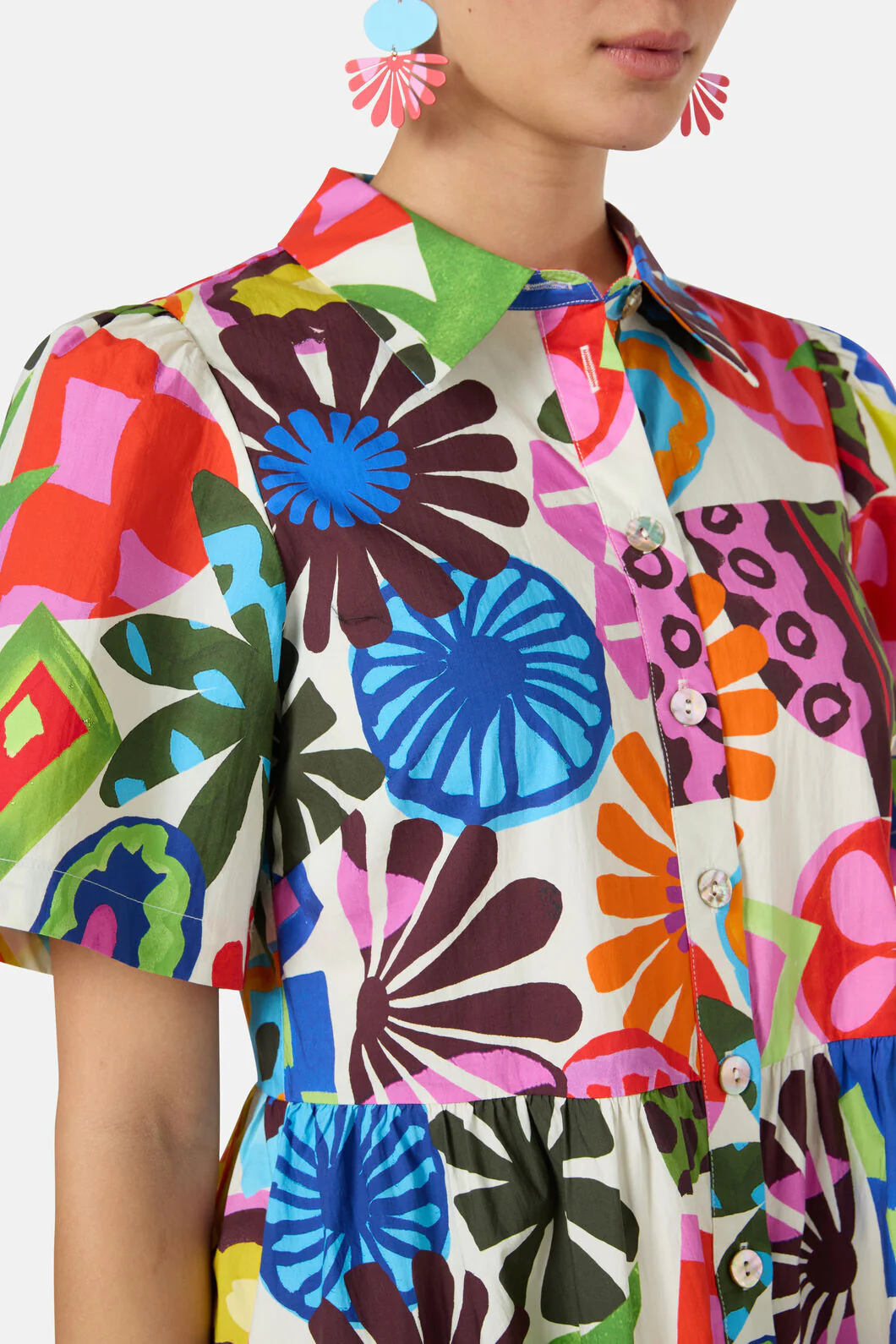 Tropic Pop Shirt Dress - Image 5
