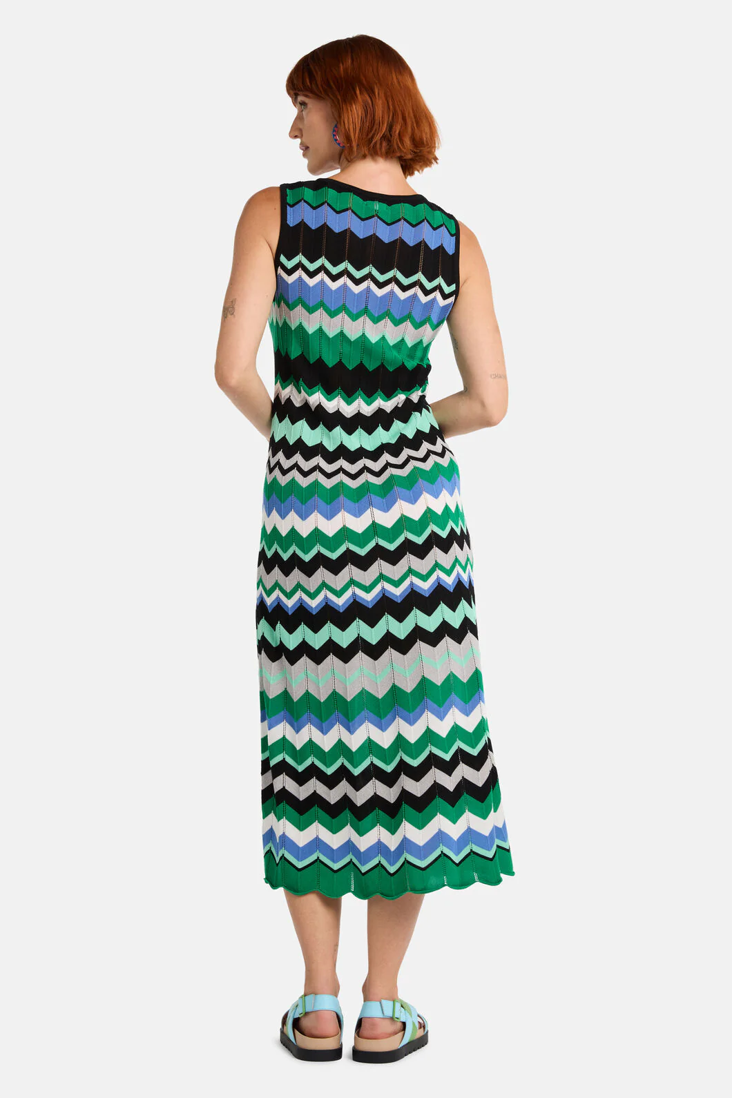 Tropic Zigzag Knit Dress - Image 4