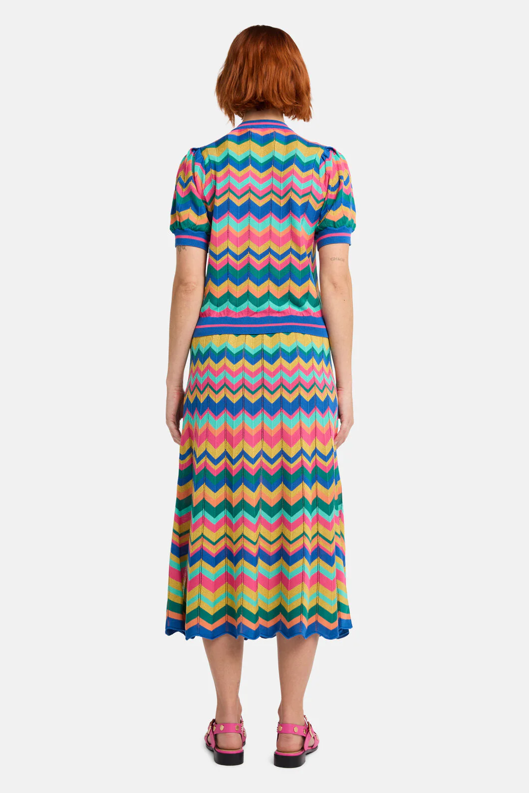 Tropic Zigzag Knit Top - Image 5