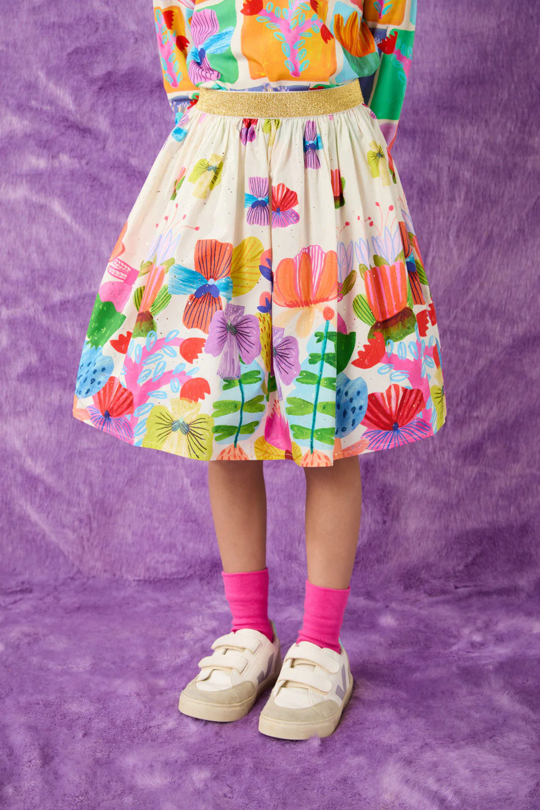 Wild Flowers Kids Skirt - Image 2