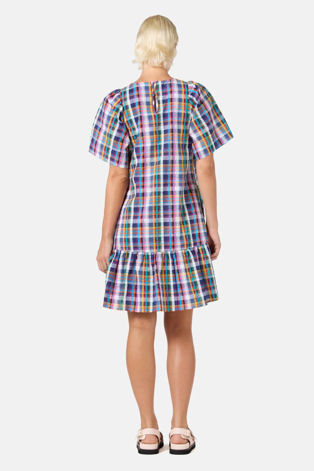 Wilhelmina Check Dress - Image 4
