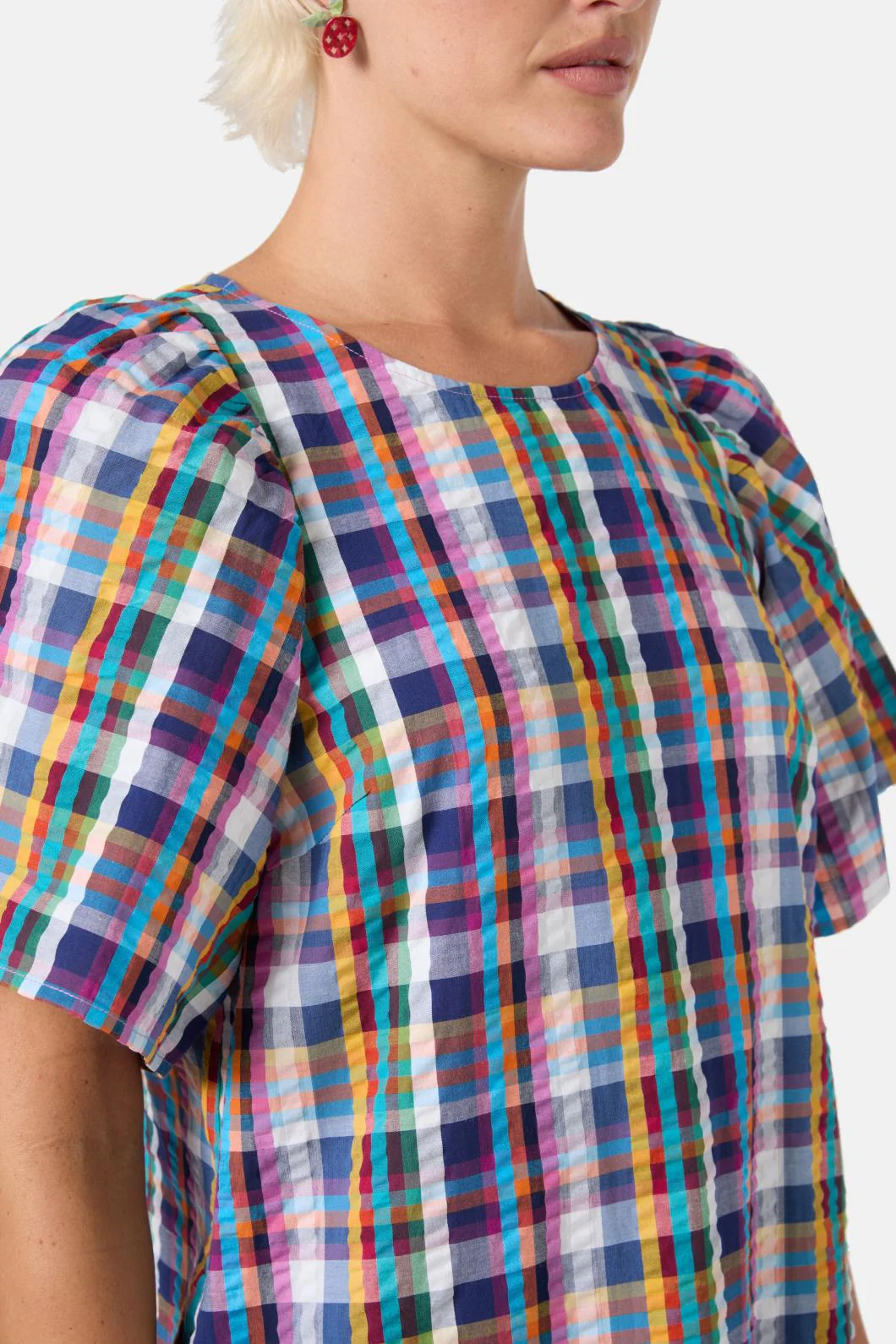 Wilhelmina Check Dress - Image 6
