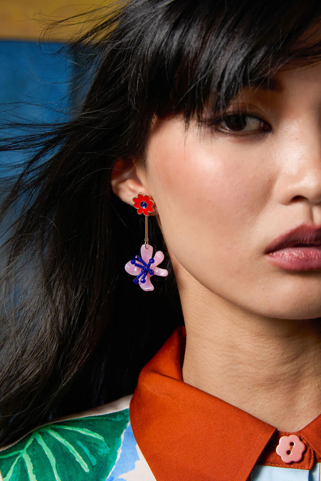Windowsill Double Flower Earring - Image 3