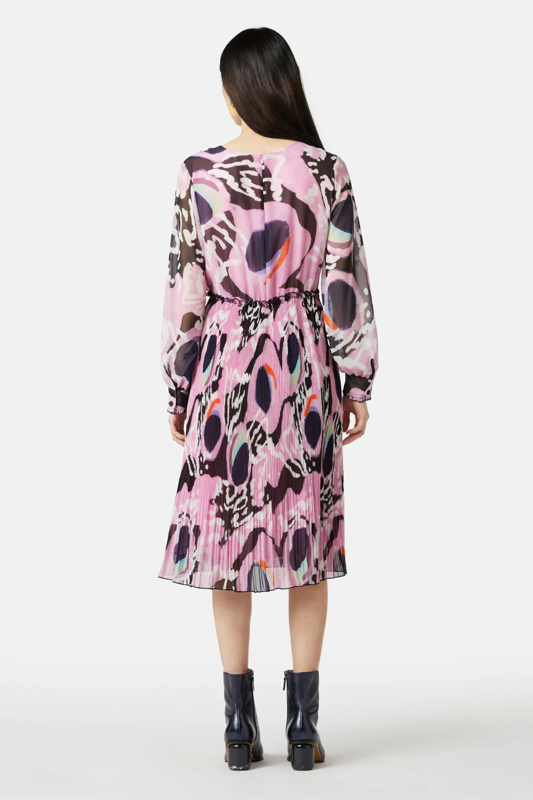 Wing Span Pleated Dress - Image 4