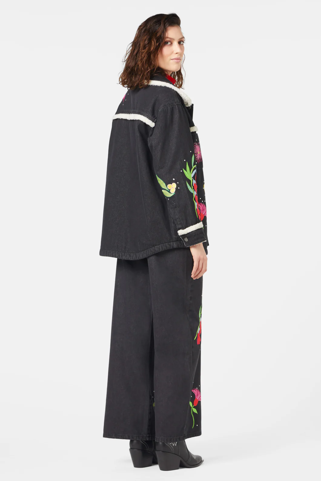 Winter Waratah Embroidered Jacket - Image 8